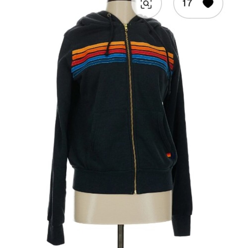 Aviator Nation 5 Stripe Hoodie - Picture 2 of 6